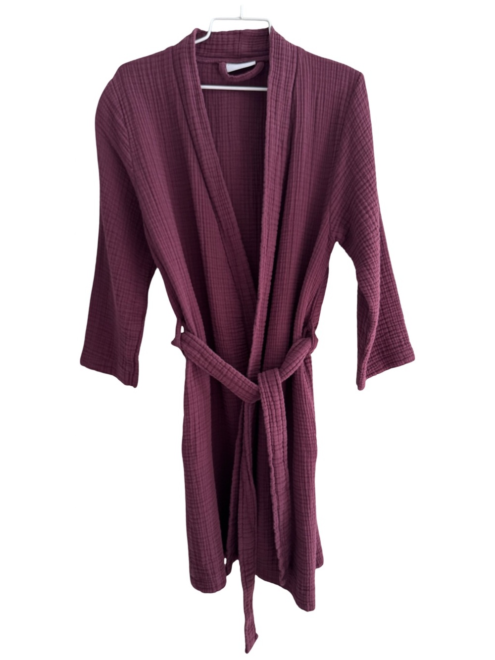 Parachute Burgundy Parachute Cloud Cotton 3/4 Sleeve Robe Size Small